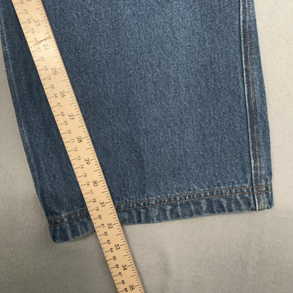 Duluth Trading Jean Men 48x32 Blue Straight Work Heavy Relaxed Fire Hose 3237-18 - Picture 8 of 10